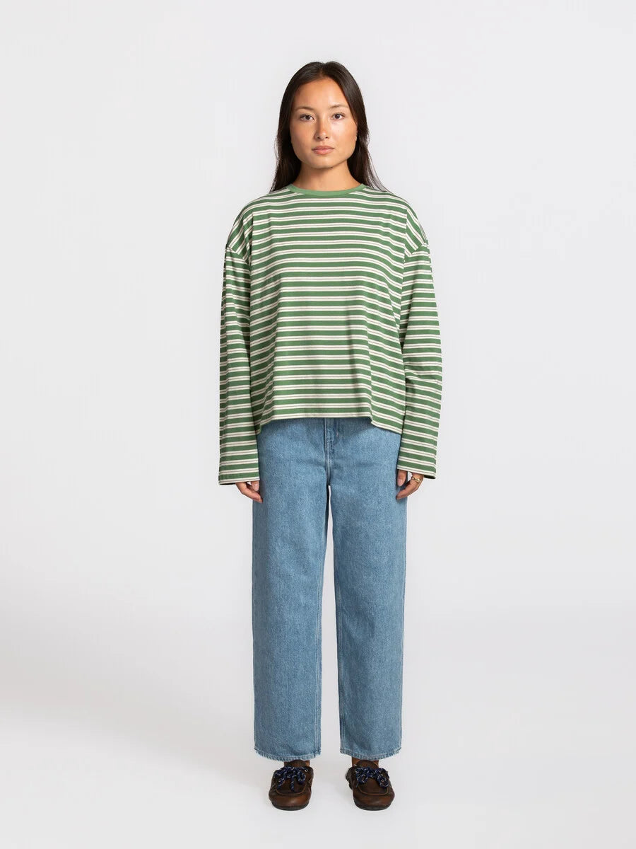 LES SOEURS GESTREEPTE LONGSLEEVE GRACE GROEN
