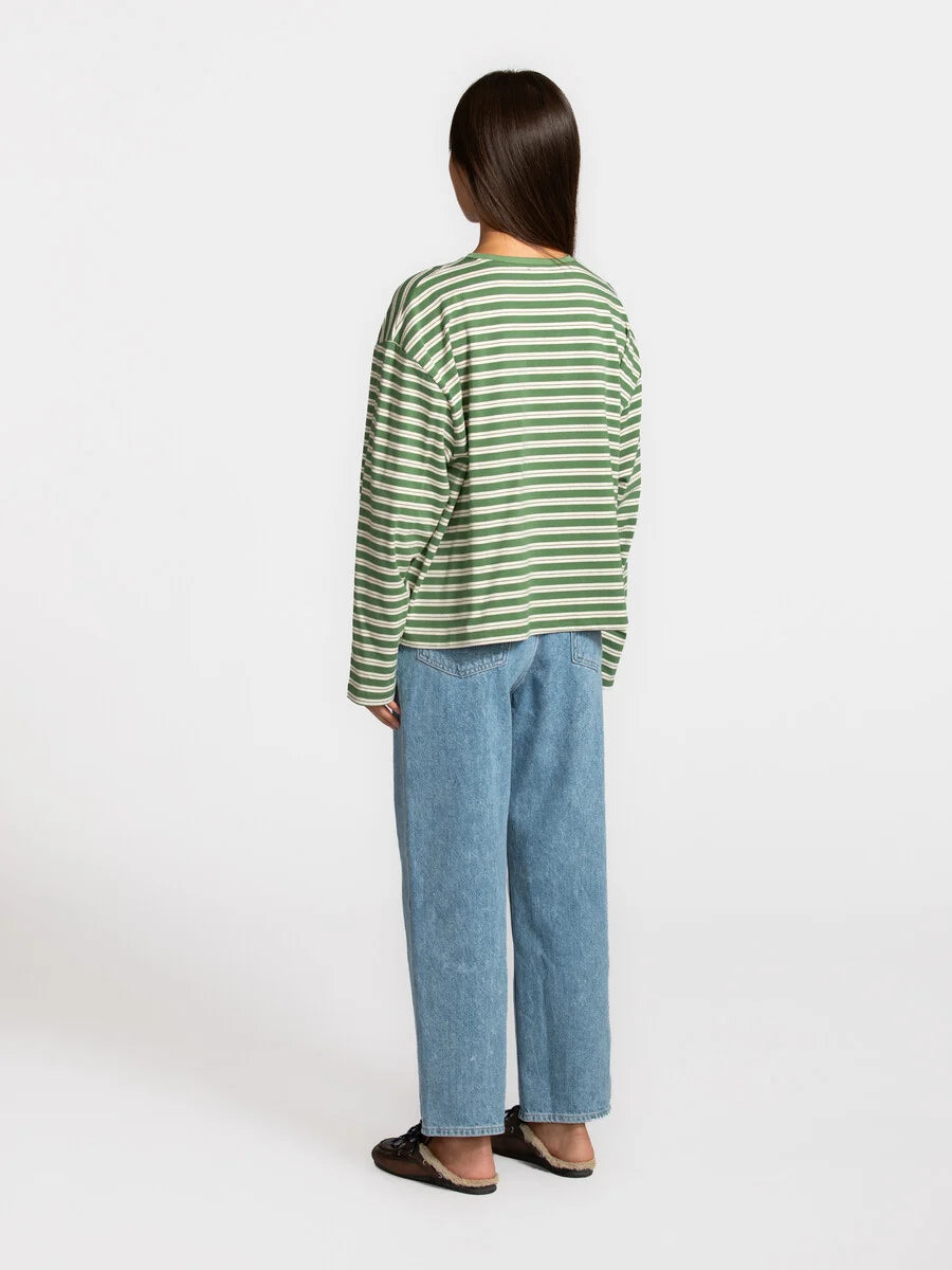 LES SOEURS GESTREEPTE LONGSLEEVE GRACE GROEN