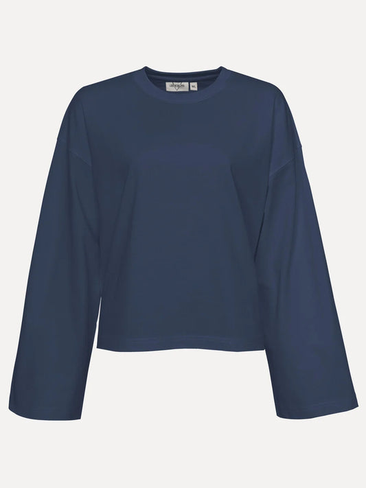 LES SOEURS LANGE MOUW TEE ALINE NAVY - S. LABELS