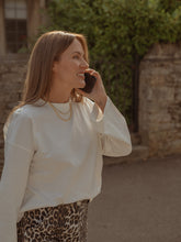 Afbeelding in Gallery-weergave laden, LES SOEURS LANGE MOUW TEE ALINE WHITE
