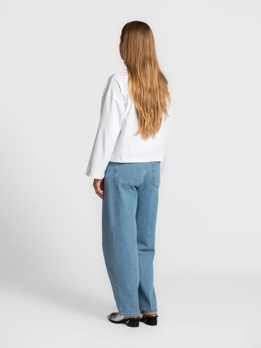 LES SOEURS LANGE MOUW TEE ALINE WHITE - S. LABELS