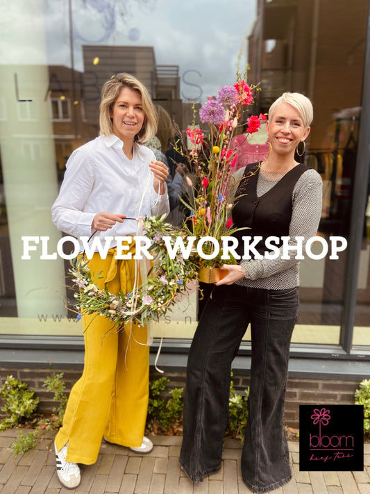EVENT zondag 21 april'24 : FLOWER WORKSHOP 🌸 Bloom beej Tess