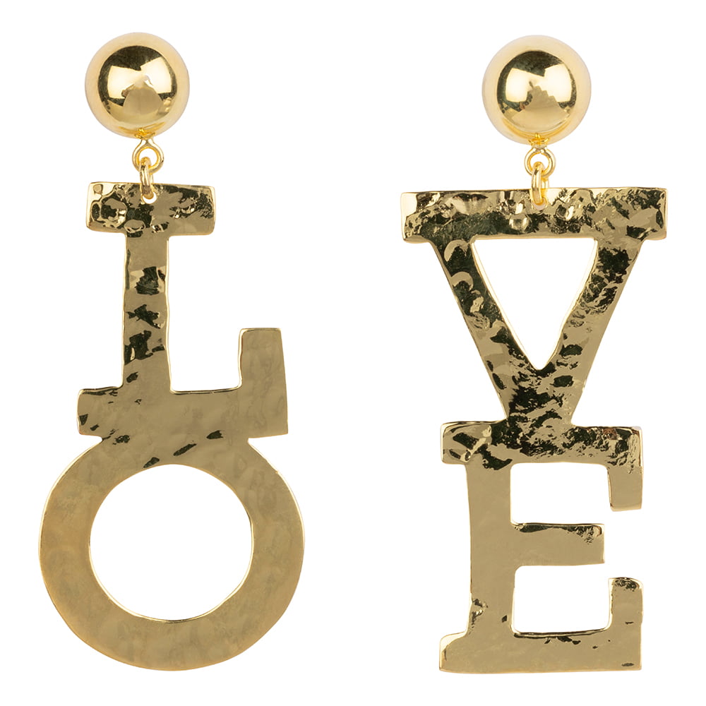 BETTY BOGAERS LOVE Stud Earring Gold Plated