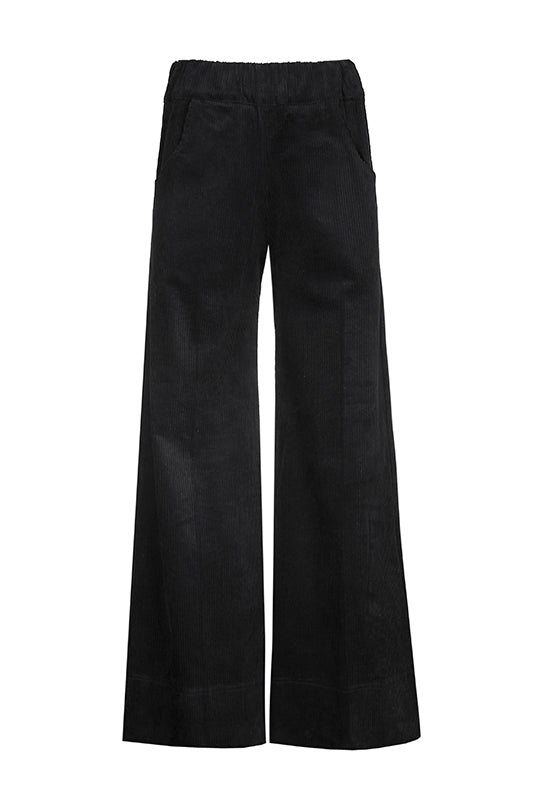 SEA ME HAPPY WOODY PANTS CORDUROY BLACK - S. LABELS