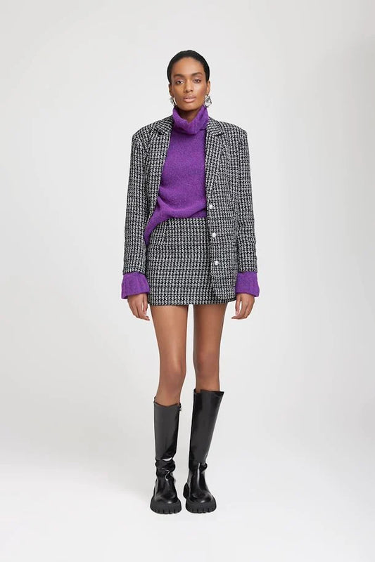 GESTUZ KANTA BLAZER BLACK/WHITE - S. LABELS